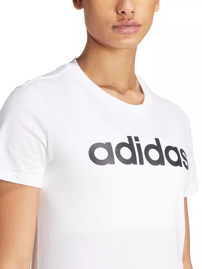 ADIDAS Damen T Shirt Essentials Slim weiss